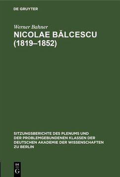Cover Nicolae Balcescu (1819-1852) (eBook, PDF)