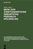 Rede zum zweitundertsten Geburtstag Friedrich Hölderlins (eBook, PDF)