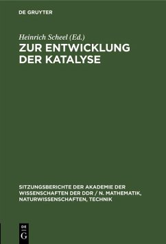Zur Entwicklung der Katalyse (eBook, PDF)