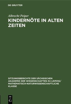 Cover Kindernöte in Alten Zeiten (eBook, PDF)