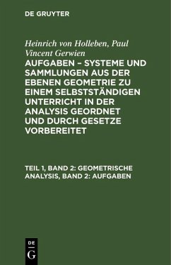 Cover Geometrische Analysis, Band 2: Aufgaben (eBook, PDF)
