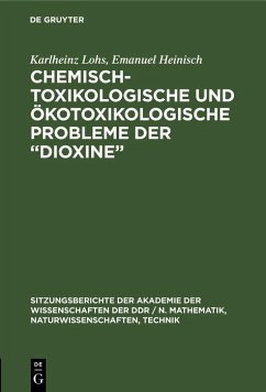 Cover Chemisch-toxikologische und ökotoxikologische Probleme der 
