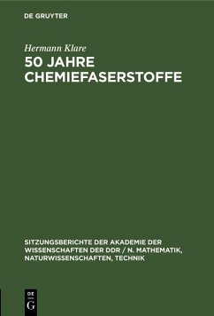 50 Jahre Chemiefaserstoffe (eBook, PDF) - Klare, Hermann