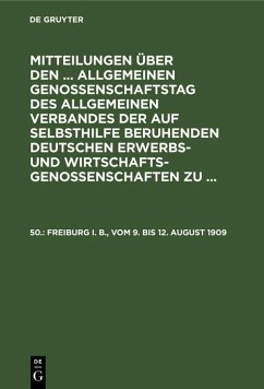 Freiburg i. B., vom 9. bis 12. August 1909 (eBook, PDF)