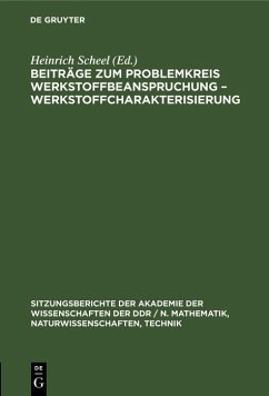 Cover Beiträge zum Problemkreis Werkstoffbeanspruchung - Werkstoffcharakterisierung (eBook, PDF)