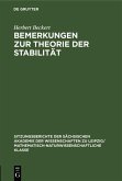 Bemerkungen zur Theorie der Stabilität (eBook, PDF)