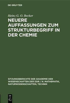 Cover Neuere Auffassungen zum Strukturbegriff in der Chemie (eBook, PDF)