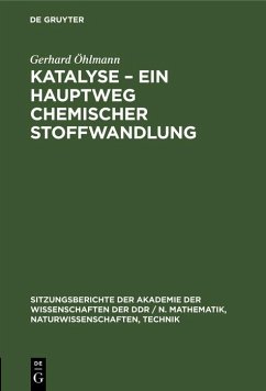 Cover Katalyse - Ein Hauptweg chemischer Stoffwandlung (eBook, PDF)