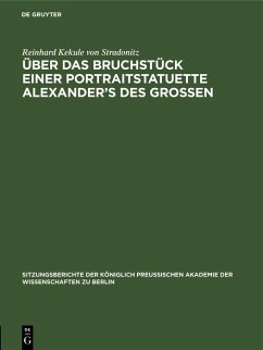 Cover Über das Bruchstück einer Portraitstatuette Alexander's des Grossen (eBook, PDF)