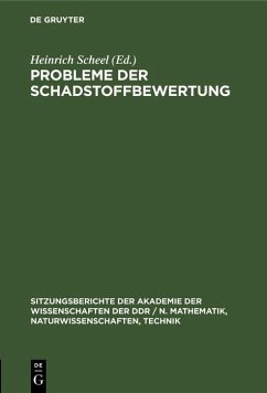 Cover Probleme der Schadstoffbewertung (eBook, PDF)
