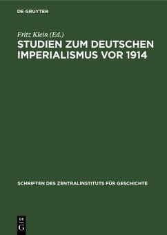 Cover Studien zum deutschen Imperialismus vor 1914 (eBook, PDF)