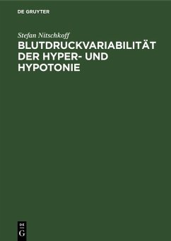Cover Blutdruckvariabilität der Hyper- und Hypotonie (eBook, PDF)