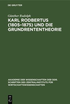 Cover Karl Rodbertus (1805-1875) und die Grundrententheorie (eBook, PDF)