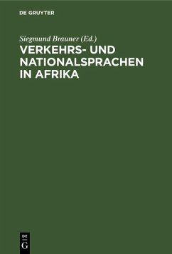 Cover Verkehrs- und Nationalsprachen in Afrika (eBook, PDF)