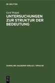 Untersuchungen zur Struktur der Bedeutung (eBook, PDF)
