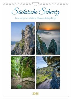 Cover Sächsische Schweiz - Unterwegs im schönen Elbsandsteingebirge (Wandkalender 2026 DIN A4 hoch), CALVENDO Monatskalender