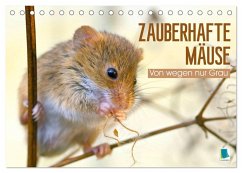 Zauberhafte Mäuse: Von wegen nur Grau (Tischkalender 2026 DIN A5 quer), CALVENDO Monatskalender