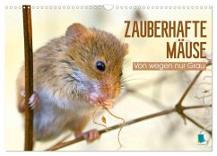Zauberhafte Mäuse: Von wegen nur Grau (Wandkalender 2026 DIN A3 quer), CALVENDO Monatskalender