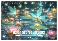 Asian Secret Garden (Tischkalender 2026 DIN A5 quer), CALVENDO Monatskalender Asian Secret Garden (Tischkalender 2026 DIN A5 quer), CALVENDO Monatskalender