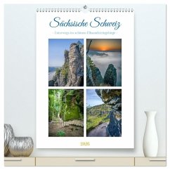 Cover Sächsische Schweiz - Unterwegs im schönen Elbsandsteingebirge (hochwertiger Premium Wandkalender 2026 DIN A2 hoch), Kunstdruck in Hochglanz