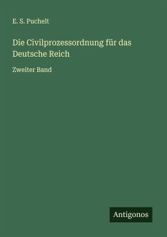 Cover Die Civilprozessordnung für das Deutsche Reich