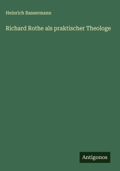 Cover Richard Rothe als praktischer Theologe
