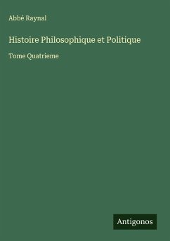 Histoire Philosophique et Politique Cover Histoire Philosophique et Politique