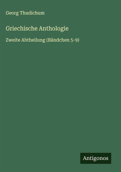 Cover Griechische Anthologie