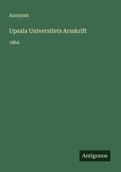 Cover Upsala Universitets Arsskrift