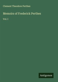 Cover Memoirs of Frederick Perthes