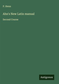 Cover Ahn's New Latin manual