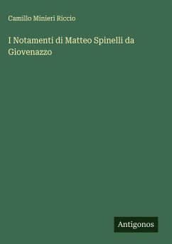 Cover I Notamenti di Matteo Spinelli da Giovenazzo