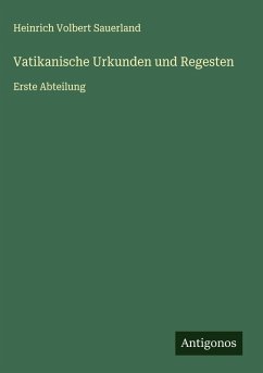 Cover Vatikanische Urkunden und Regesten