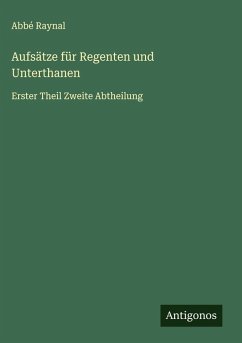 Cover Aufsätze für Regenten und Unterthanen