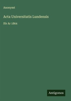 Cover Acta Universitatis Lundensis
