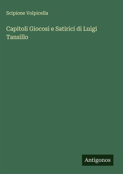 Cover Capitoli Giocosi e Satirici di Luigi Tansillo