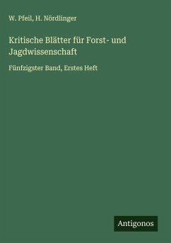 Cover Kritische Blätter für Forst- und Jagdwissenschaft