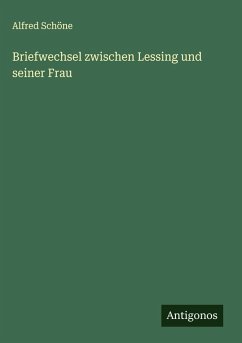 Cover Briefwechsel zwischen Lessing und seiner Frau