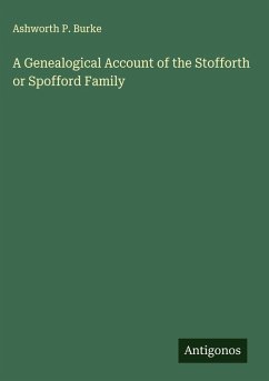 Cover A Genealogical Account of the Stofforth or Spofford Family