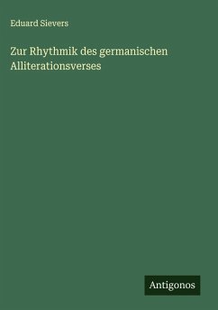 Cover Zur Rhythmik des germanischen Alliterationsverses