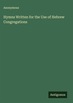 Cover Hymns Written for the Use of Hebrew Congregations