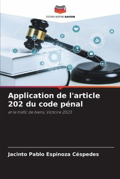 Application de l'article 202 du code pénal - Espinoza Céspedes, Jacinto Pablo Application de l'article 202 du code pénal - Espinoza Céspedes, Jacinto Pablo