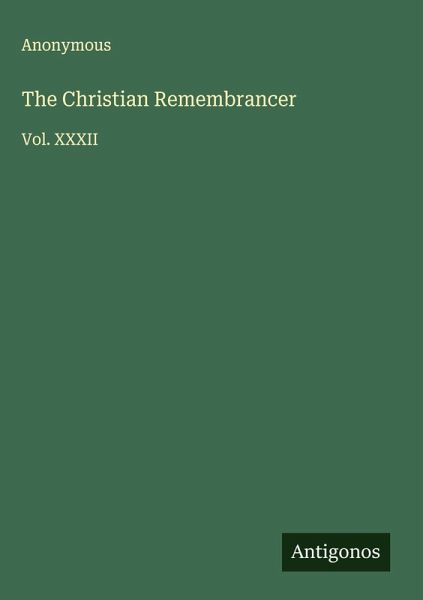 The Christian Remembrancer The Christian Remembrancer