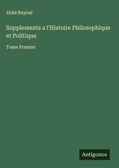 Cover Supplements a l'Histoire Philosophique et Politique