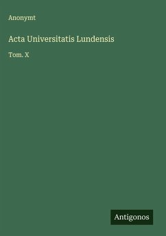 Acta Universitatis Lundensis - Anonymt