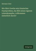 Wie führt Goethe sein titanisches Faustproblem, das Bild seines eigenen Lebenskampfes, vollkommen einheitlich durch?