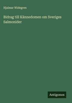 Cover Bidrag till Kännedomen om Sveriges Salmonider