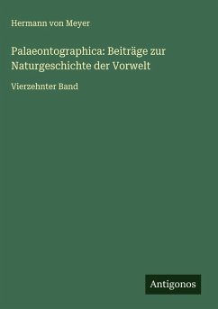 Cover Palaeontographica: Beiträge zur Naturgeschichte der Vorwelt