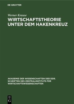 Cover Wirtschaftstheorie unter dem Hakenkreuz (eBook, PDF)
