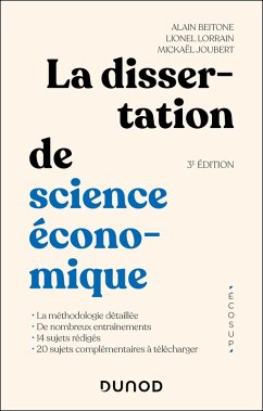 La dissertation de science économique - 3e éd. (eBook, ePUB) Cover La dissertation de science économique - 3e éd. (eBook, ePUB)